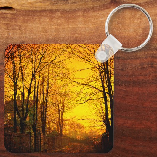 October Afterglow John Atkinson Grimshaw キーホルダー (裏面)