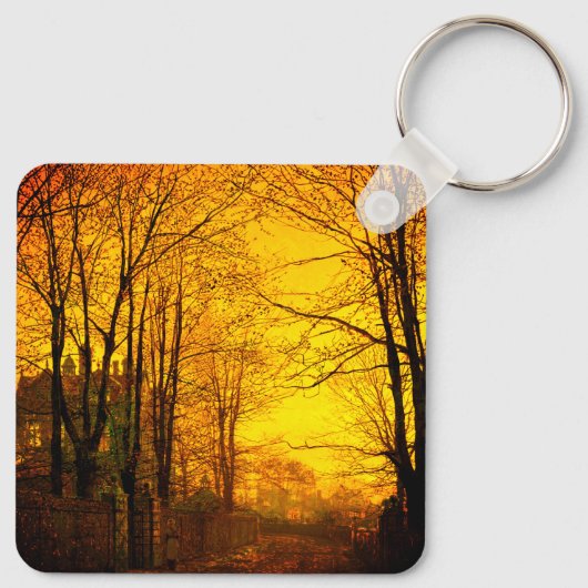 October Afterglow John Atkinson Grimshaw キーホルダー (裏面)