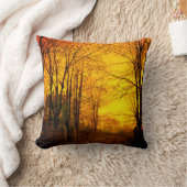 October Afterglow John Atkinson Grimshaw クッション (ブランケット)