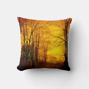 October Afterglow John Atkinson Grimshaw クッション