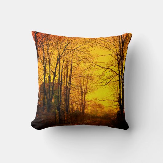 October Afterglow John Atkinson Grimshaw クッション (正面)
