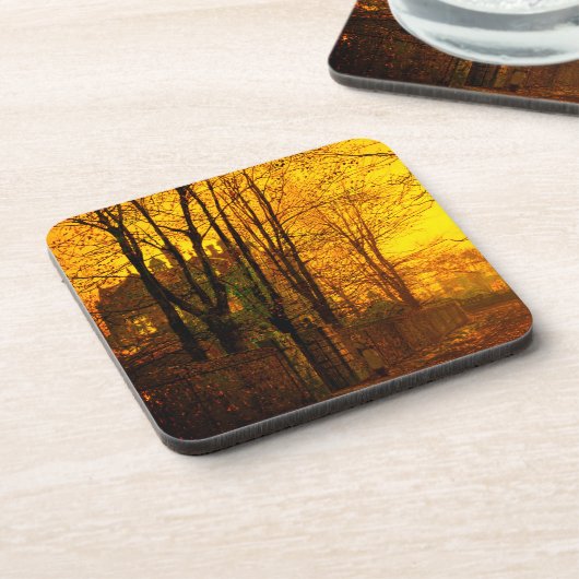 October Afterglow John Atkinson Grimshaw コースター (左側)