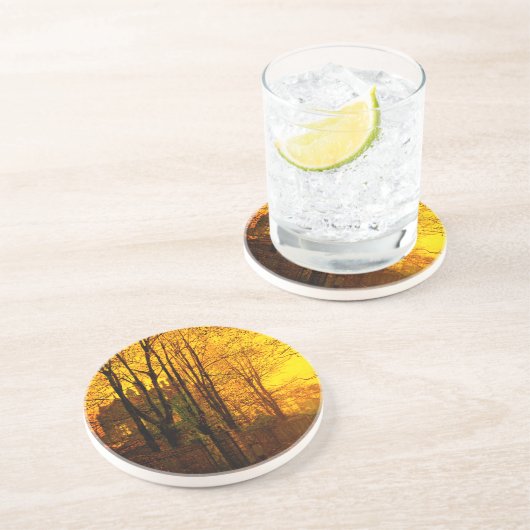 October Afterglow John Atkinson Grimshaw コースター (側面)