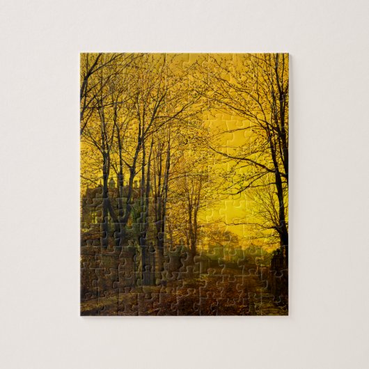 October Afterglow John Atkinson Grimshaw ジグソーパズル (縦)