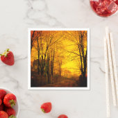 October Afterglow John Atkinson Grimshaw スタンダードカクテルナプキン (インサイチュ)