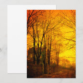 October Afterglow John Atkinson Grimshaw セーブザデート (正面/裏面)