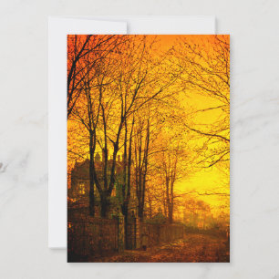 October Afterglow John Atkinson Grimshaw セーブザデート