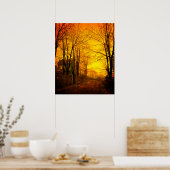 October Afterglow John Atkinson Grimshaw ポスター (キッチン)