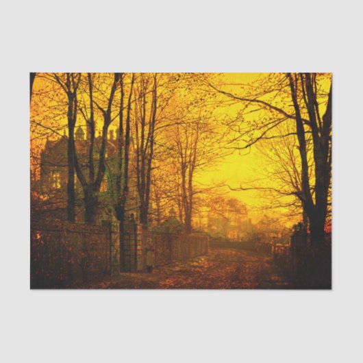 October Afterglow John Atkinson Grimshaw 薄葉紙 (正面)