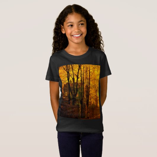 October Afterglow John Atkinson Grimshaw Tシャツ (正面フル)