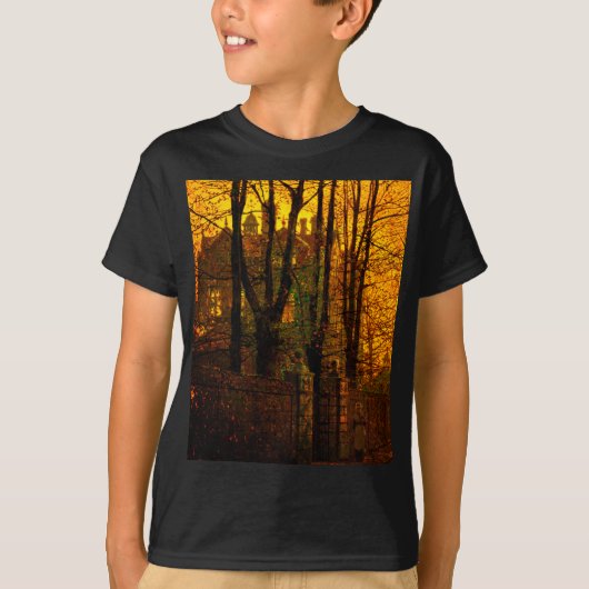 October Afterglow John Atkinson Grimshaw Tシャツ (正面)