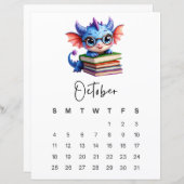 October Baby Dragon Cozy Storybook Fantasy (正面/裏面)