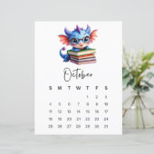 October Baby Dragon Cozy Storybook Fantasy (スタンド正面)