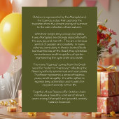 October Birth Flower Birthday Card | Marigolds カード