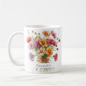 October Birth Flower Mug | Marigolds コーヒーマグカップ (左)