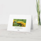 October Birthday Flowers Card カード (裏面)