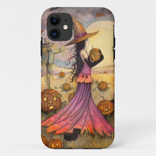 October Fields ハロウィン魔女 iPhone 5 カバー (裏面)