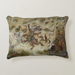 October Fun Whimsical Autumn Forest Animals  アクセントクッション