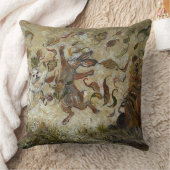 October Fun Whimsical Autumn Forest Animals  クッション (ブランケット)