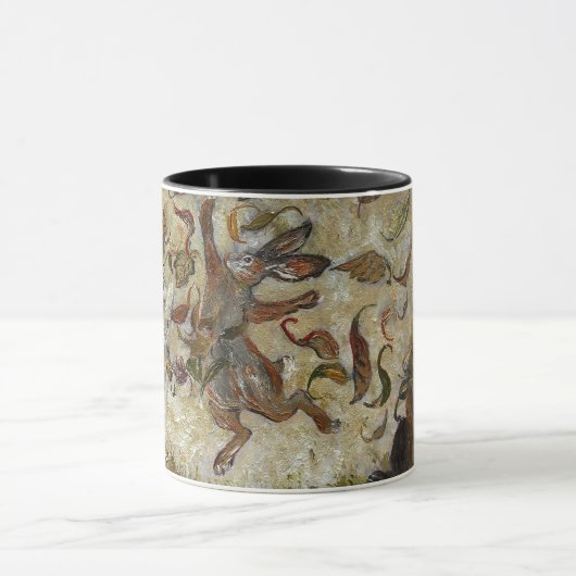 October Fun Whimsical Autumn Forest Animals  マグカップ (中央)