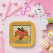 October Halloween Bridal Shower ペーパープレート (パーティー)