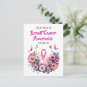 October is Breast Cancer Awareness Month ポストカード (スタンド正面)
