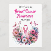 October is Breast Cancer Awareness Month ポストカード (正面)