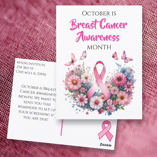 October is Breast Cancer Awareness Month ポストカード
