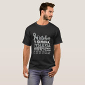 october is national Dyslexia Awareness month Tシャツ (正面フル)