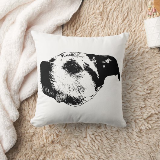 October Living-Room Calm — Terrier クッション (ブランケット)