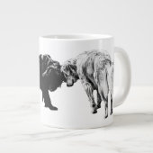 October Quiet: Head-to-Head Companions ジャンボコーヒーマグカップ (正面右)