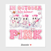 October Wear Pink Boo Nurse Halloween Costumes Wom シール (シート)
