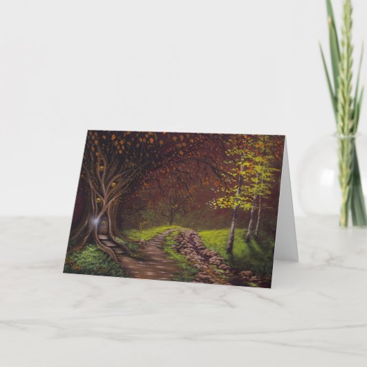 October Woodsグリーティングカード カード (正面)