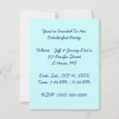 OCTOBERFESTのオクトーバーフェストは誘います4.25"をx 5.5" 招待状 (裏面)