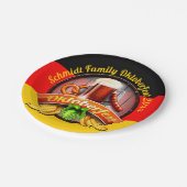 Octoberfestフェスティバルパーソナライズ名年7" ペーパープレート (アングル)