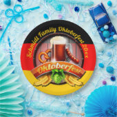 Octoberfestフェスティバルパーソナライズ名年9月パーティー ペーパープレート (パーティー)