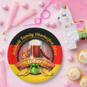 Octoberfestフェスティバルパーソナライズ名年9月パーティー ペーパープレート (パーティー)