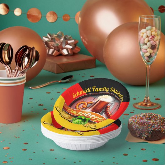 Octoberfestフェスティバルパーソナライズ名年9月パーティー ペーパーボウル (複数)