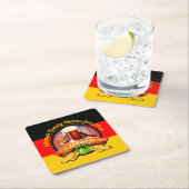 Octoberfestフェスティバルパーソナライズ名年 スクエアペーパーコースター (インサイチュ)