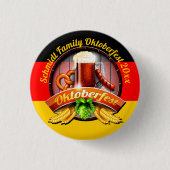 Octoberfestフェスティバルパーソナライズ名年 缶バッジ (正面)
