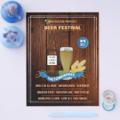 Octoberfest Club/Pub/Companyのロゴパーソナライズされたを追加 チラシ (シングル)