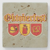 Octoberfestt-Shields-Icons2 ストーンコースター (正面)
