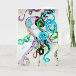 Octocolorの友情の挨拶状 カード