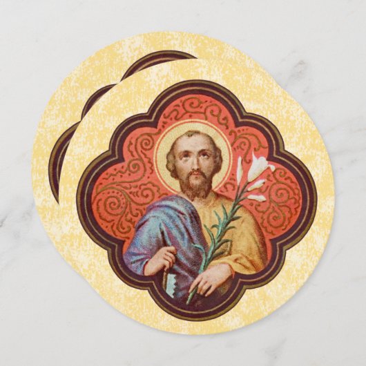 Octofoilでの聖ヨセフのポートレート(TF 02) (正面/裏面)