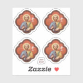 Octofoilでの聖ヨセフのポートレート(TF 02) - 4Up シール (シート)