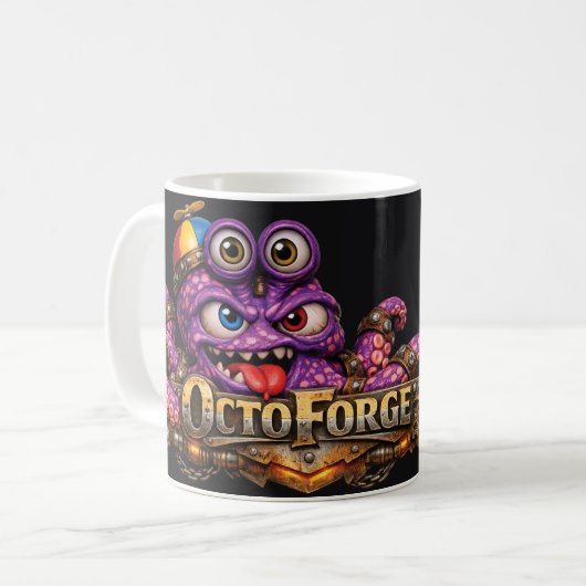 Octoforge コーヒーマグカップ (正面左)