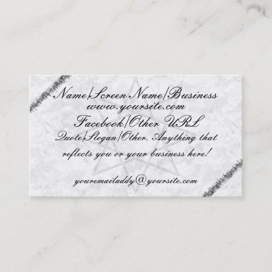 Octogramの灰色の紹介 名刺 (正面)