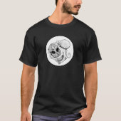Octogray - 不思議なタコとエイリアンの彫刻 tシャツ (正面)