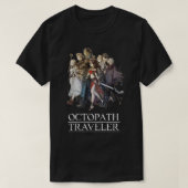 Octopath Traveler®  Travelers Logo [w White Text]  Tシャツ (デザイン正面)