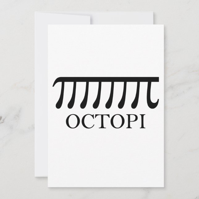 Octopi -おもしろい Pi Octopus Math (正面)